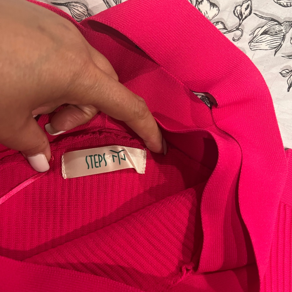 Ribbed tank, sexy pink size Small - Picture 4 of 4